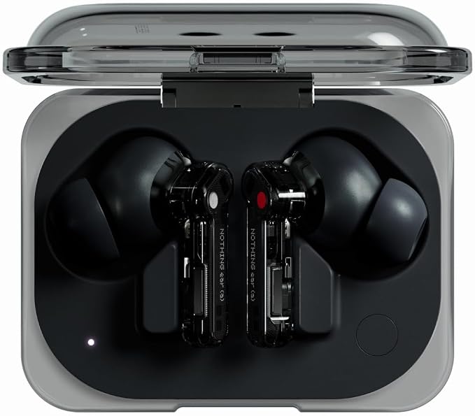 Nothing Ear Wireless Earbuds, 45dB Hybrid Noise Cancelling Earbuds, Hi-Res Audio
