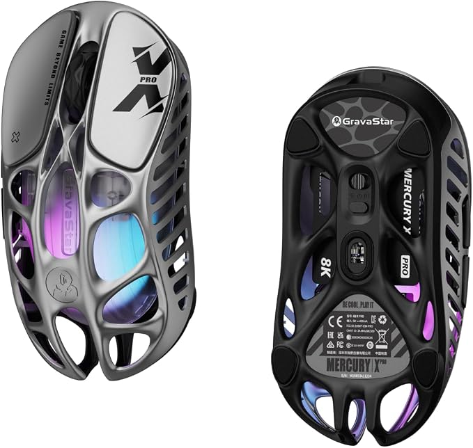 GravaStar Mercury X Pro Wireless Gaming Mouse, Come