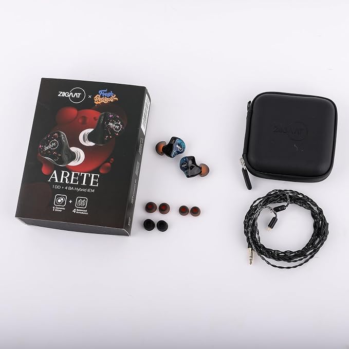 Linsoul ZiiGaat x Fresh Reviews Arete in Ear Monitor, 1DD+4BA Hybrid Earphone