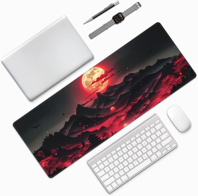 Extended Gaming Mouse Pad, Large Desk Mat XL Anime Mouse Pad Waterproof