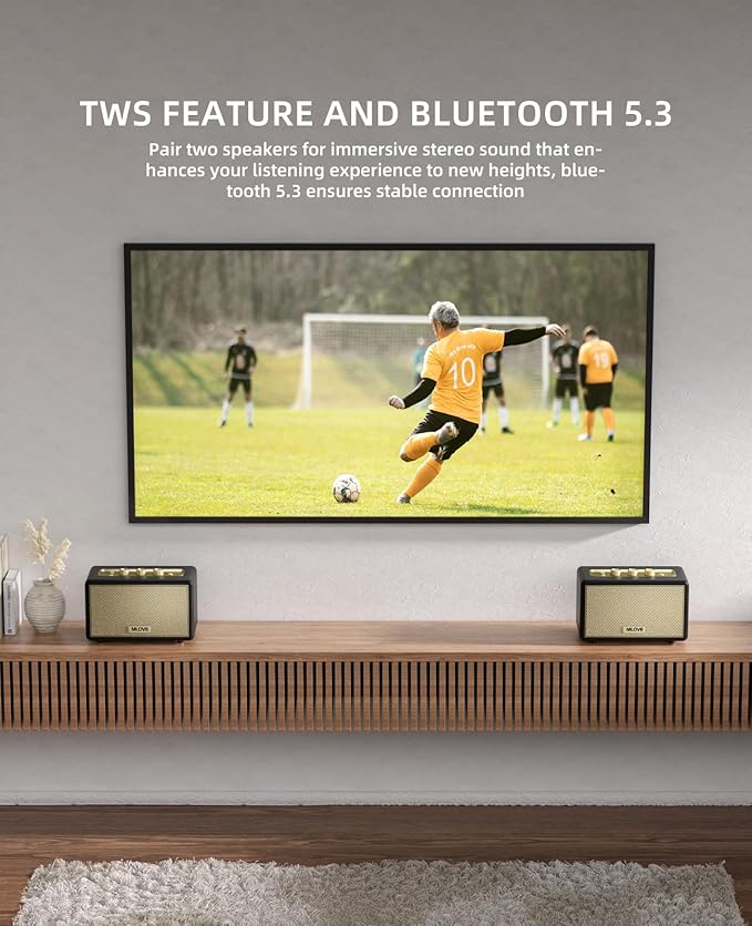 MLOVE A200 Portable Retro Bluetooth Speaker