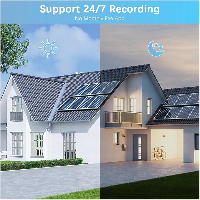 WEILAILIFE 【Dual Antenna Enhanced】 5MP Outdoor Wireless Security Camera System