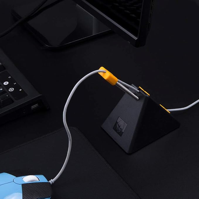 Hotline Games Mouse Bungee, Mouse Cord Clip Cord Management System Fixer Holder
