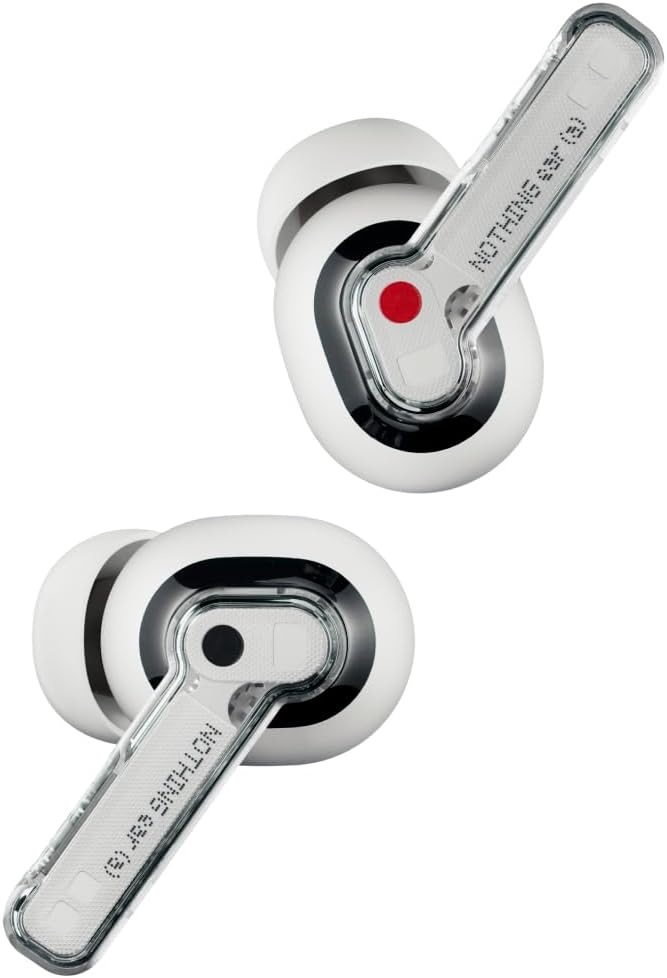 Nothing Ear Wireless Earbuds, 45dB Hybrid Noise Cancelling Earbuds, Hi-Res Audio