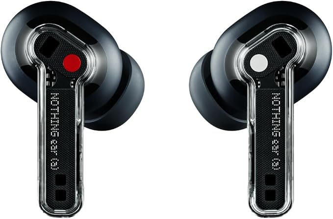Nothing Ear Wireless Earbuds, 45dB Hybrid Noise Cancelling Earbuds, Hi-Res Audio