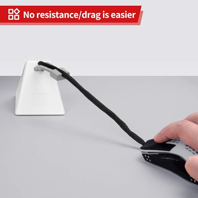 Hotline Games Mouse Bungee Mouse Cord Clip Cord Management System Fixer Holder