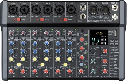 A-Series Professional Mixer for Recording DJ Stage Karaoke Music Application