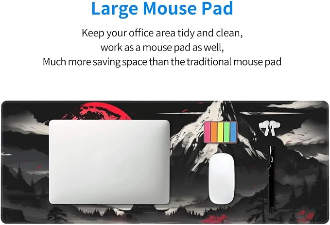 Extended Gaming Mouse Pad, Large Desk Mat XL Anime Mouse Pad Waterproof