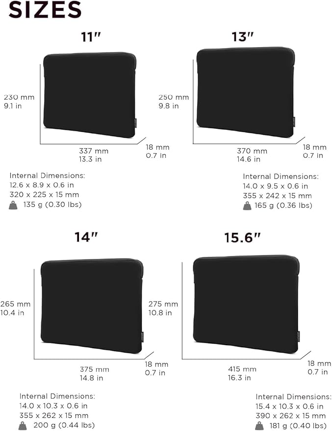 Lenovo Basic Laptop Sleeve 15.6 Inch Notebook/Tablet Compatible