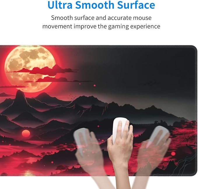 Extended Gaming Mouse Pad, Large Desk Mat XL Anime Mouse Pad Waterproof