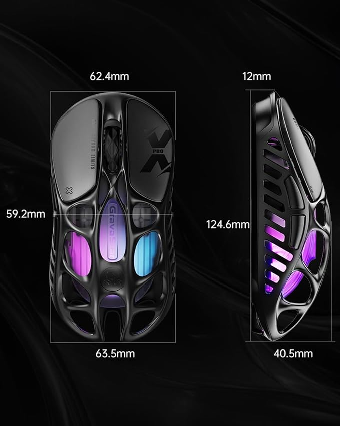 GravaStar Mercury X Pro Wireless Gaming Mouse, Come