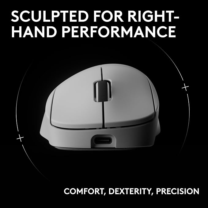 Logitech G PRO X Superlight 2 DEX Wireless Gaming Mouse, 60g pro-Grade
