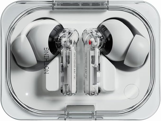Nothing Ear Wireless Earbuds, 45dB Hybrid Noise Cancelling Earbuds, Hi-Res Audio