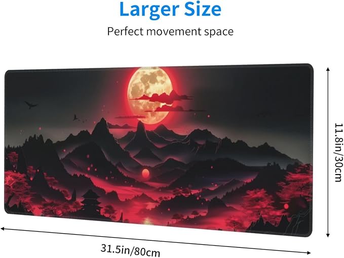 Extended Gaming Mouse Pad, Large Desk Mat XL Anime Mouse Pad Waterproof