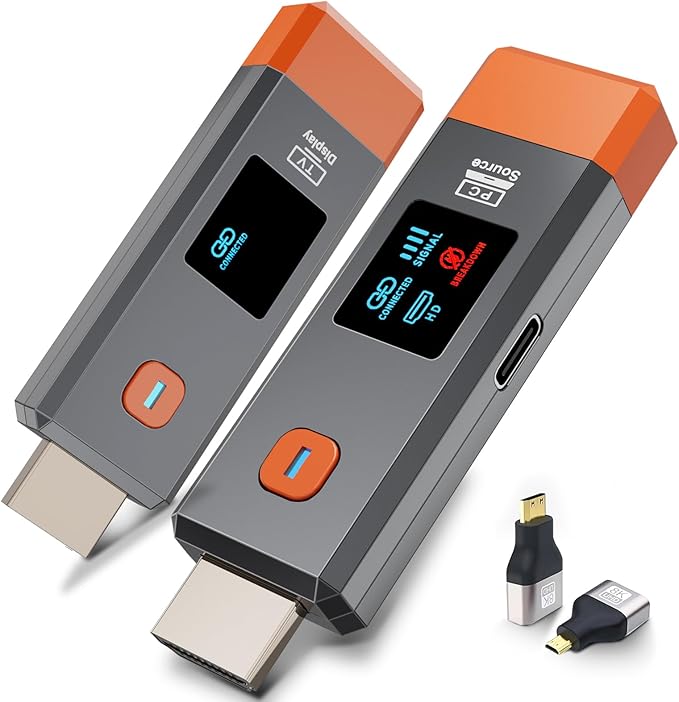 Wireless HDMI Transmitter and Receiver 165ft/50m 4K Decode Input 1080P Output