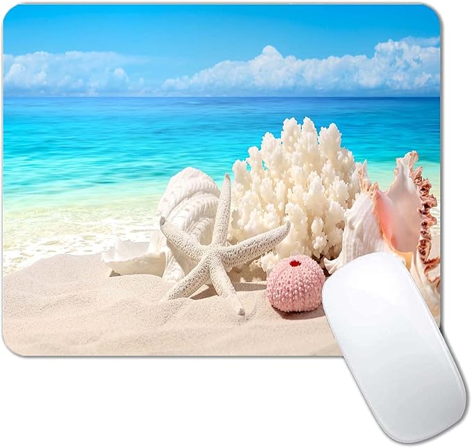 Sand Beach Mouse Pad, Cute Mouse pad, Custom Small Mouse Pads