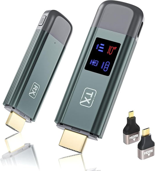 Wireless HDMI Transmitter and Receiver, TTQ Wireless HDMI Extender 4K Supported