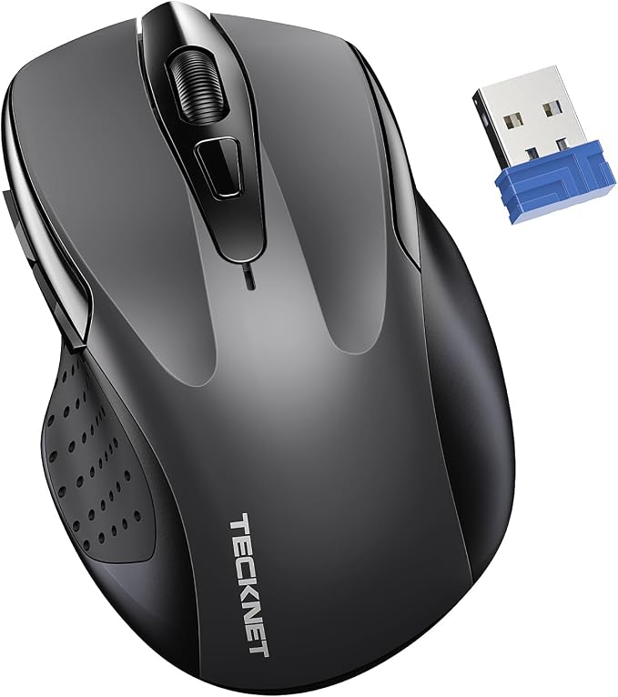 TECKNET Wireless Mouse for Laptop, Silent Mouse Quiet Click, Computer Mice