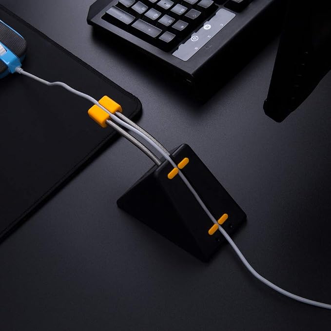 Hotline Games Mouse Bungee, Mouse Cord Clip Cord Management System Fixer Holder