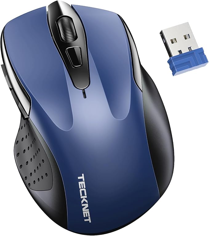TECKNET Wireless Mouse for Laptop, Silent Mouse Quiet Click, Computer Mice