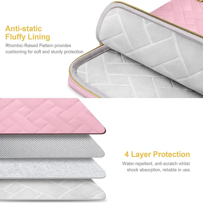 Lacdo Laptop Sleeve Case for 15 inch New MacBook Air M4 A3241 2025, M3 A3114