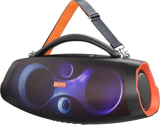 DOSS Extreme Boom Pro D200 240W Peak Outdoor Speaker, Punchy Bass, 26H Playtime