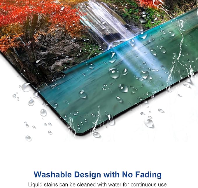 Mouse Pad, Natural Landscape Mouse Mad, Square Waterproof Mouse Pad Non-Slip