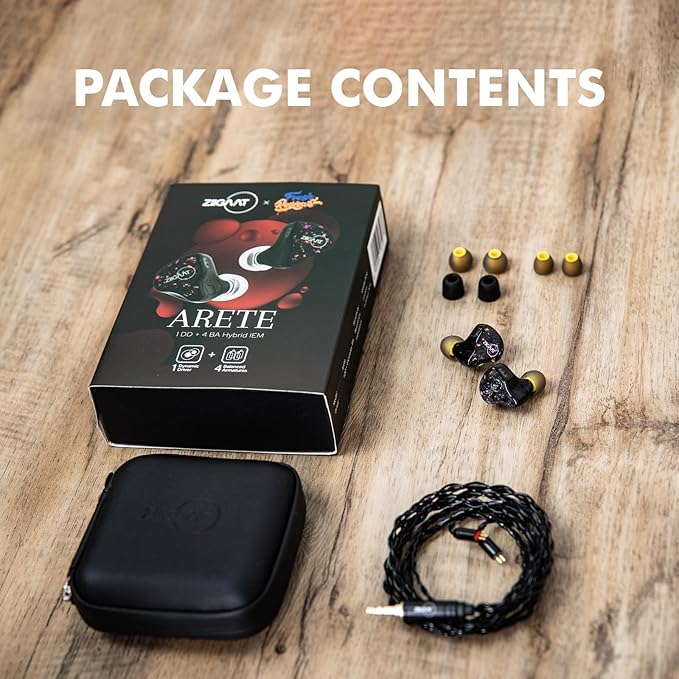 Linsoul ZiiGaat x Fresh Reviews Arete in Ear Monitor, 1DD+4BA Hybrid Earphone