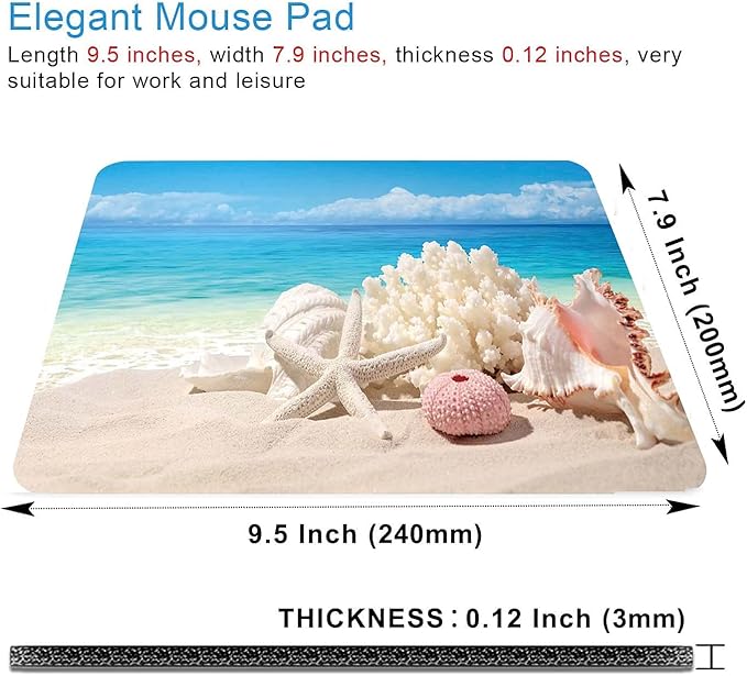 Sand Beach Mouse Pad, Cute Mouse pad, Custom Small Mouse Pads