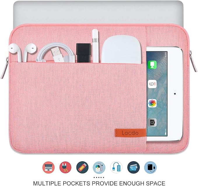 Lacdo Laptop Sleeve for Women, 14 Inch Laptop Sleeve Case for HP Lenovo Dell