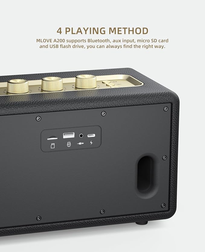 MLOVE A200 Portable Retro Bluetooth Speaker