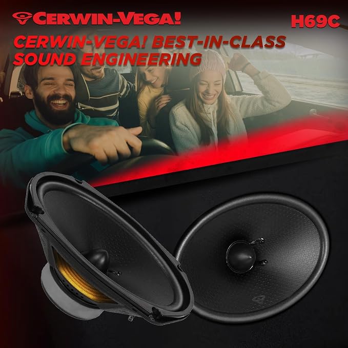 CERWIN-VEGA! HED 2025 Edition – 6" x9” 2-Way Coaxial Full Range Speaker System-