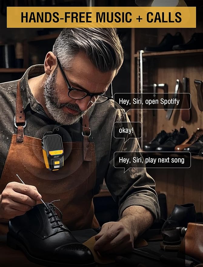 GBEAST Wearable Bluetooth Speaker, Clip-On Mini Portable Speakers All Day