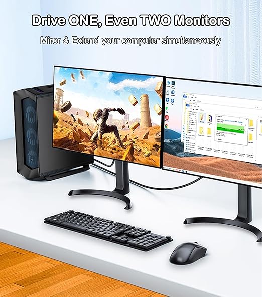 DisplayPort to VGA Cable 6FT, Display Port DP to VGA Adapter, 1080P@60Hz Video