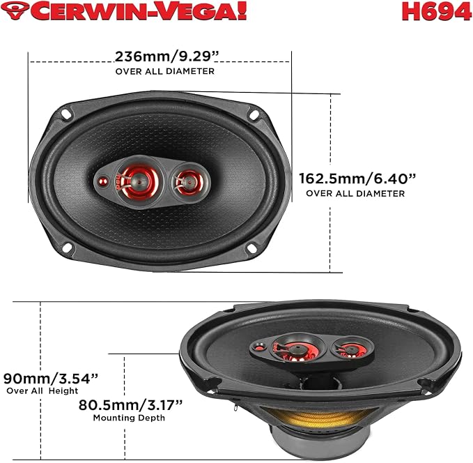 CERWIN-VEGA! HED 2025 Edition – 6.94” 2-Way Coaxial Full Range Speaker System