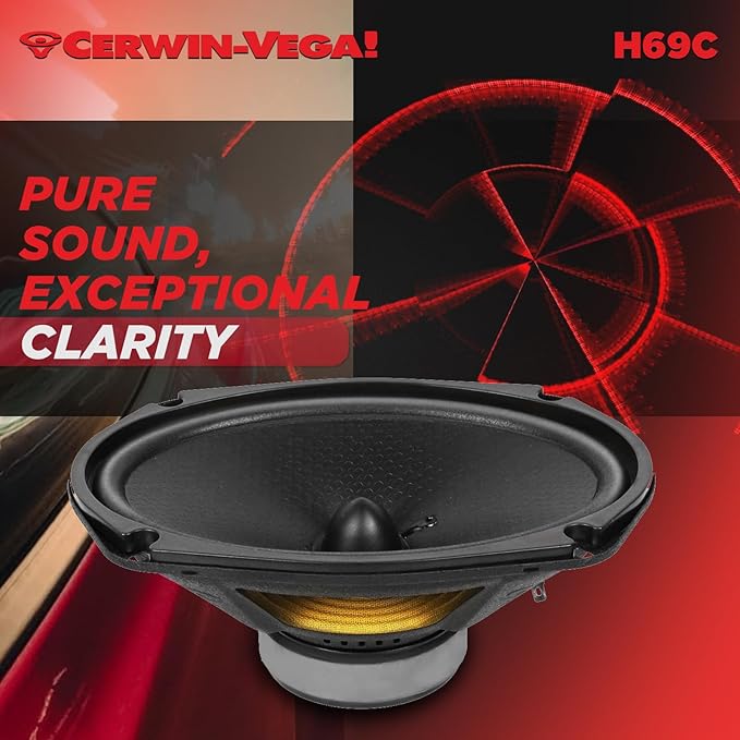 CERWIN-VEGA! HED 2025 Edition – 6" x9” 2-Way Coaxial Full Range Speaker System-