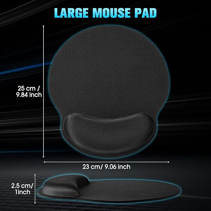 Yunsailing 8 Pack Ergonomic Mouse Pad