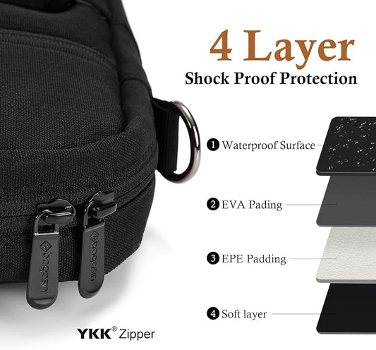 15 15.6 16 17 17.3 inch Laptop Computer PC Shoulder Bag Carrying Case,