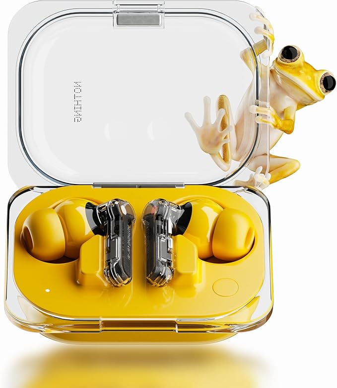 Nothing Ear Wireless Earbuds, 45dB Hybrid Noise Cancelling Earbuds, Hi-Res Audio