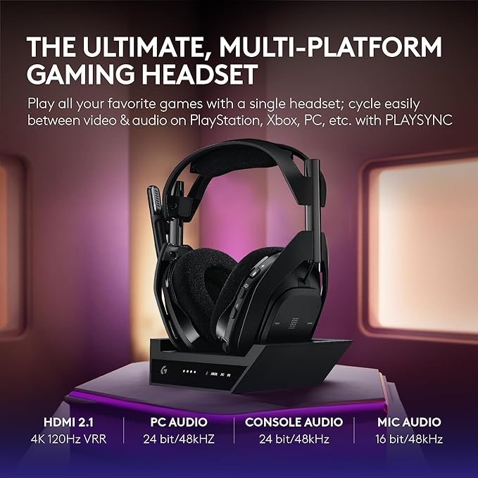 Logitech G Astro A50 X Omni-Platform Wireless Gaming Headset + Base Station