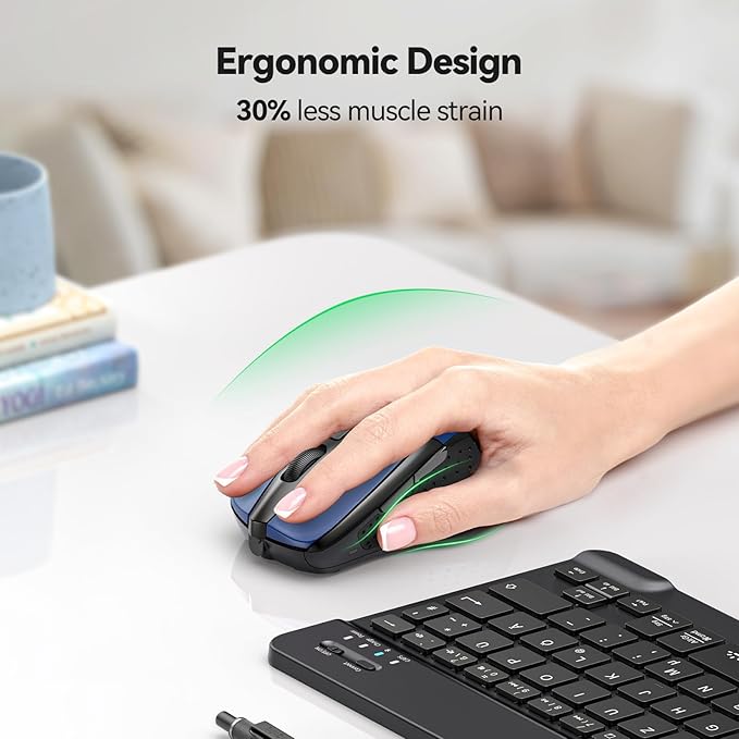 TECKNET Wireless Mouse for Laptop, Silent Mouse Quiet Click, Computer Mice