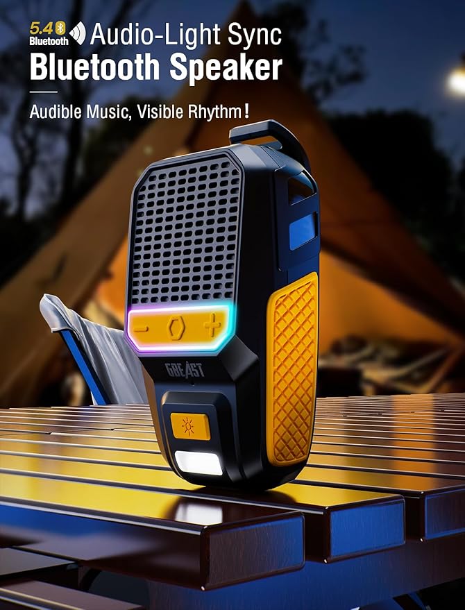 GBEAST Wearable Bluetooth Speaker, Clip-On Mini Portable Speakers All Day