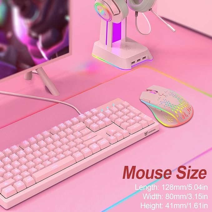 VEGCOO Wireless Gaming Mouse, C30 Silent Click Wireless Rechargeable Gaming