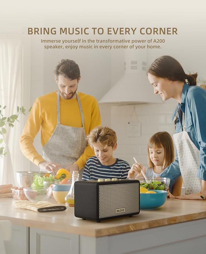 MLOVE A200 Portable Retro Bluetooth Speaker