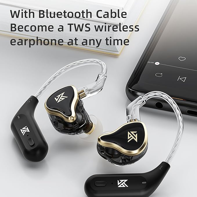 CCA KZ ZAS in Ear Monitor Headphones 16 Units 7BA 1DD Hybrid Drivers HiFi IEM