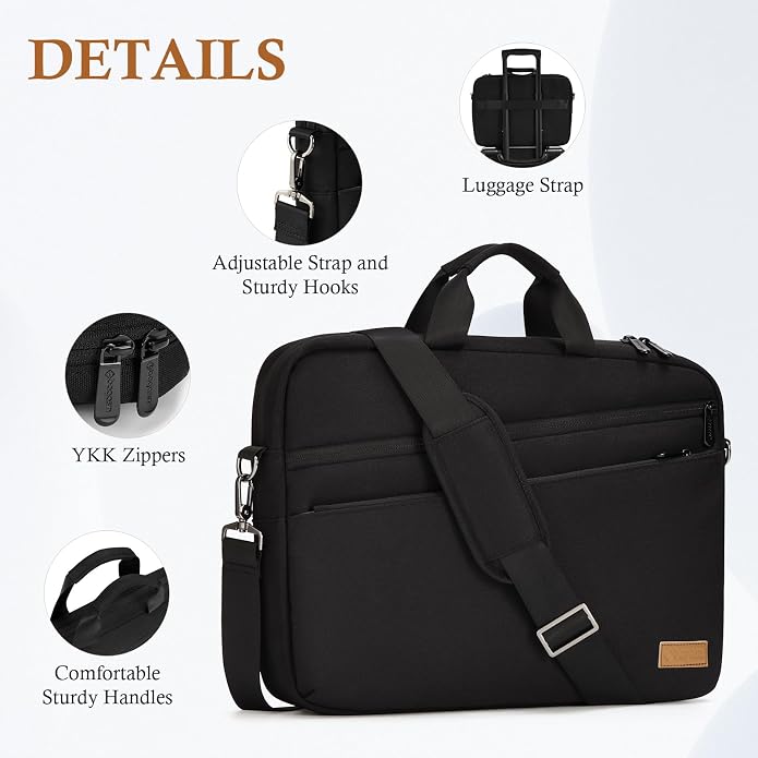 15 15.6 16 17 17.3 inch Laptop Computer PC Shoulder Bag Carrying Case,