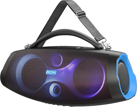 DOSS Extreme Boom Pro D200 240W Peak Outdoor Speaker, Punchy Bass, 26H Playtime