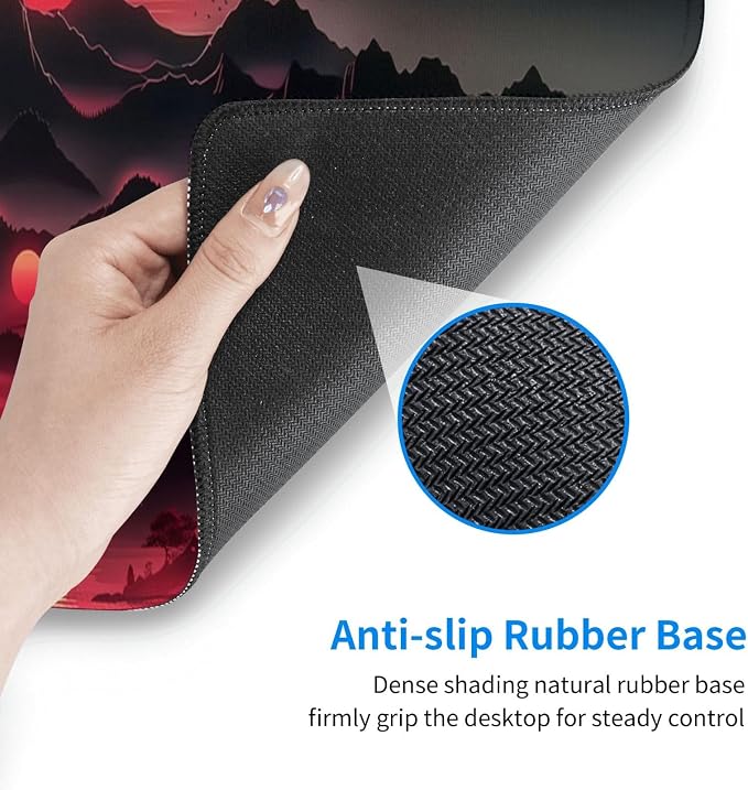 Extended Gaming Mouse Pad, Large Desk Mat XL Anime Mouse Pad Waterproof