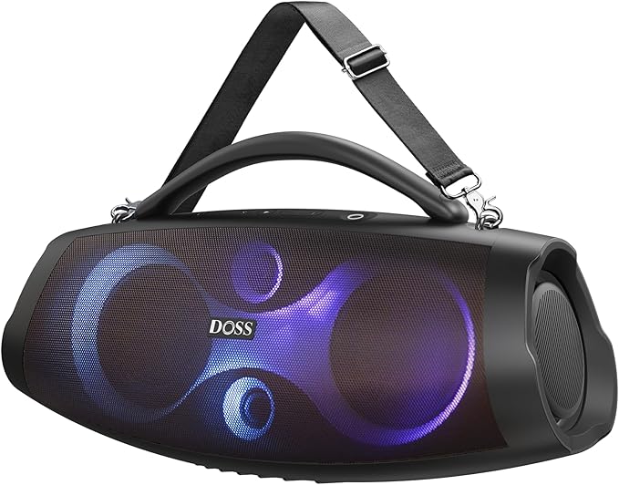 DOSS Extreme Boom Pro D200 240W Peak Outdoor Speaker, Punchy Bass, 26H Playtime