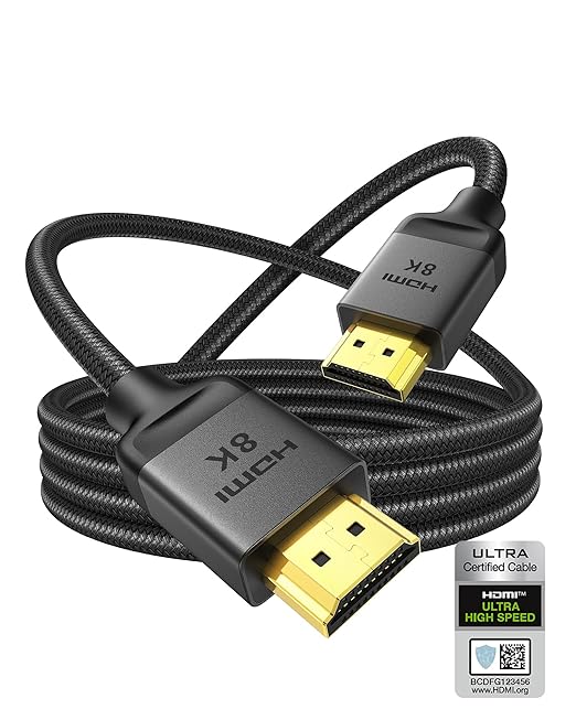 Silkland 10K 8K HDMI 2.1 Cable 10ft, Certified Ultra High Speed HDMI Cable